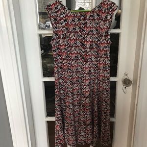 Cute printed flared dress